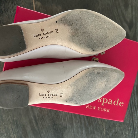 Kate Spade Cream Flats with Bow Detail - Picture 4 of 4